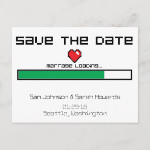 Sparen het Spel - de Stijl van het Videospel Aankondigingskaart