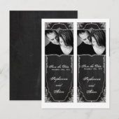 Sparen het Teken van het Boek van de Datum Modern  Aankondigingskaart (Voorkant / Achterkant)