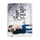 Sparen het Van de Datumpaar het Moderne Manuscript Magneet (Verticaal)