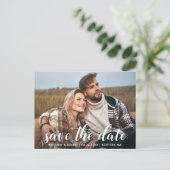 Sparen het Verloving van de Datum het Moderne Manu Briefkaart (Staand voorkant)