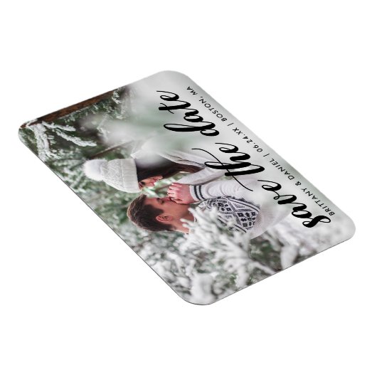 Sparen het Verloving van de Datum het Moderne Manu Magneet (Rechterzijde)