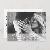 Sparen het Verloving van de Foto van het Manuscrip Briefkaart (Voorkant / Achterkant)