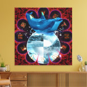 Sparen het water - het Wrapped Canvas Afdruk (Insitu (Woonkamer))