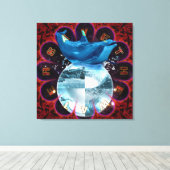 Sparen het water - het Wrapped Canvas Afdruk (Insitu (Houten vloer))