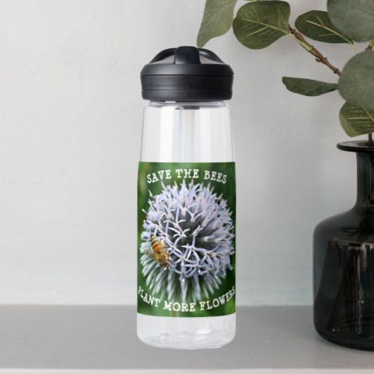 Sparen het Wereldbol van de Bijen Thistle Floral Waterfles