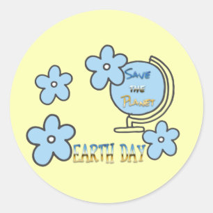 Sparen het Wereldbol van de Dag van de Aarde van d Ronde Sticker