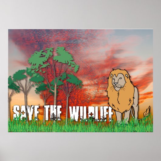 Sparen het wild poster (Voorkant)