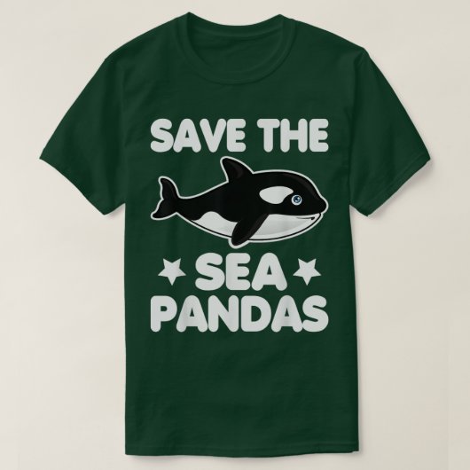 Sparen het Zee Pandas de redding Orca Lover Gift T-shirt (Design voorkant)