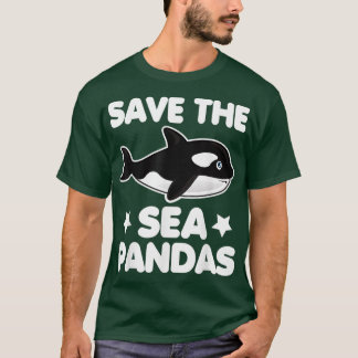 Sparen het Zee Pandas de redding Orca Lover Gift T-shirt
