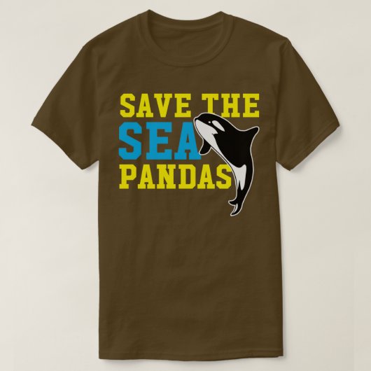 Sparen het Zee Pandas Funny Cute Orca Killer Whale T-shirt (Design voorkant)