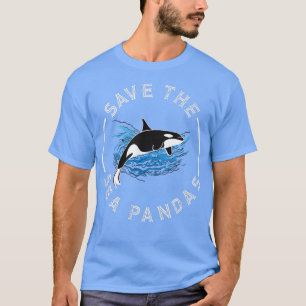 Sparen het Zee Pandas Orca walvissen Heart Killer T-shirt