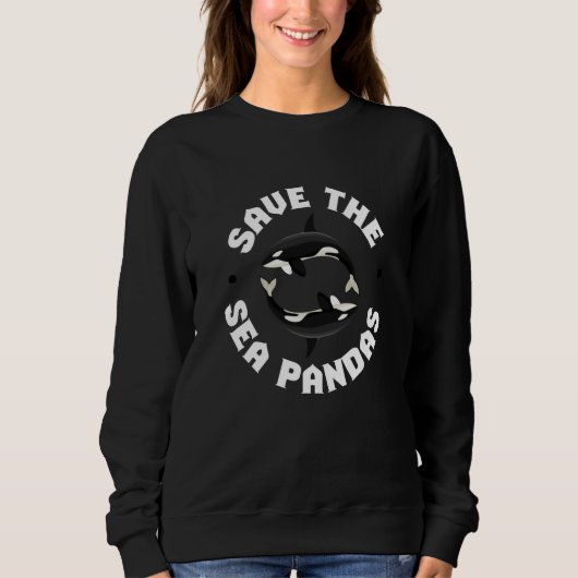 Sparen het Zee Pandas Orcas walvis Zee Trui (Voorkant)