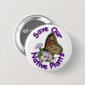 Sparen inheemse Asters Monarch Button (Voorkant /achterkant)