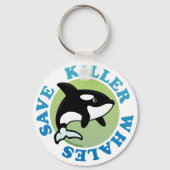 Sparen Killer Whales Sleutelhanger (Voorkant)