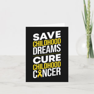Sparen Kinderdromen Cure Childhood Cancer Ribbon Kaart