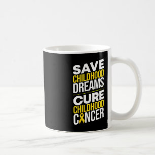 Sparen Kinderdromen Cure Childhood Cancer Ribbon Koffiemok