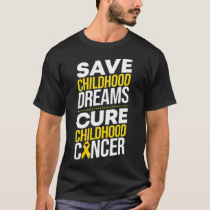 Sparen Kinderdromen Cure Childhood Cancer Ribbon T-shirt