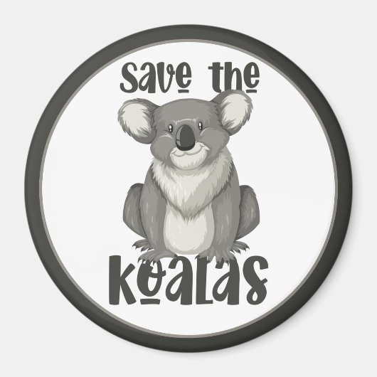 Sparen Koalas Magnet (Voorkant)