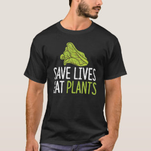 Sparen Levende Planten Vegan Lettuce Food Vegetari T-shirt