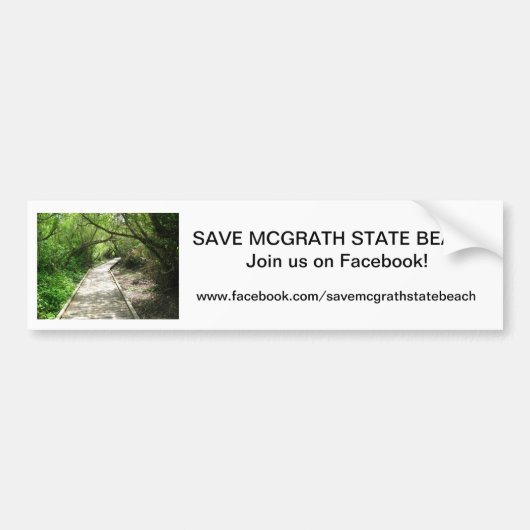 Sparen McGrath SB Bumpersticker 4 (Voorkant)