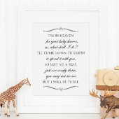 Sparen me een Zitplaats Elegant Baby shower Memori Poster