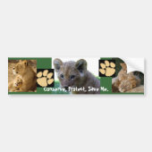 Sparen me - Lion Cub Bumpersticker (Voorkant)