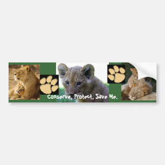 Sparen me - Lion Cub Bumpersticker