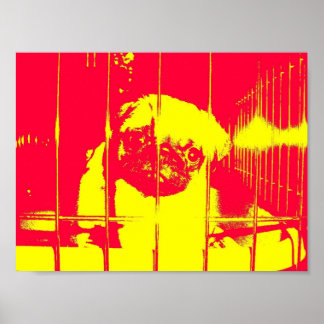 Sparen me, Pug Poster