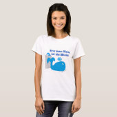 Sparen me wat water grappige walvis Cartoon T-shirt (Voorkant volledig)