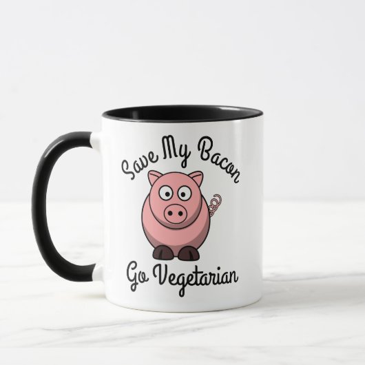 Sparen Mijn Bacon Go Vegetarian Mok (Links)