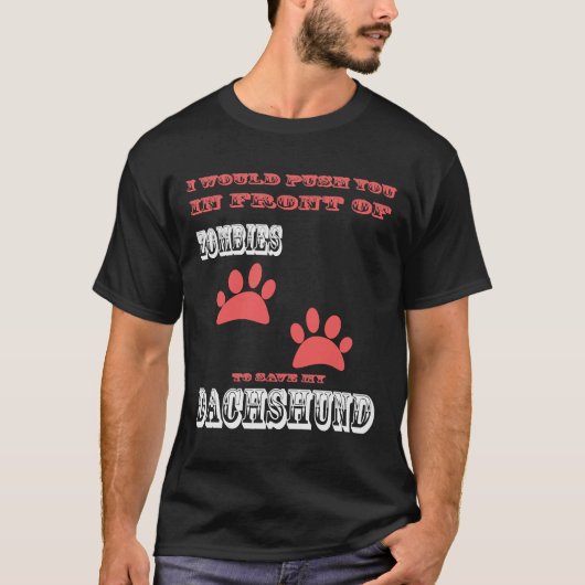Sparen Mijn Dachshund T-shirt (Voorkant)