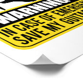 Sparen Mijn Guitar eerst - de grappige Guitarist G Poster (Hoek)