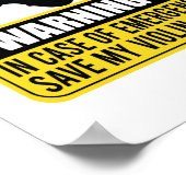 Sparen mijn Violin First - Grappig Violinist Gift Poster (Hoek)