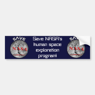 Sparen NASA! Bumpersticker