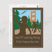 Sparen off-Leash Dog Walking Areas Senator Feinste Briefkaart (Voorkant / Achterkant)