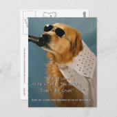 Sparen Off-Leash Dog Walking Senator Feinstein Briefkaart (Voorkant / Achterkant)