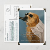 Sparen Off-Leash Dog Walking Senator Feinstein Briefkaart (Voorkant / Achterkant)