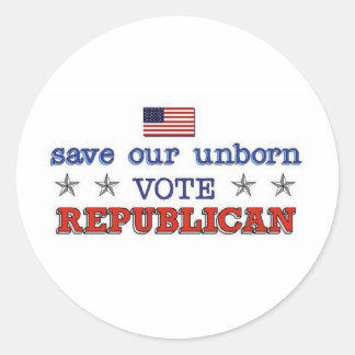 Sparen Ongeboren Stemming Republican Klassieke Ron Ronde Sticker