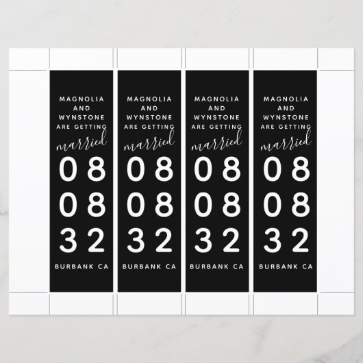 Sparen ons Bladwijzer van de Foto van de Datum (Achterkant)