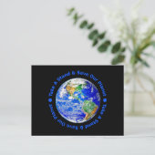 Sparen ons Briefkaart van de Planet (Staand voorkant)