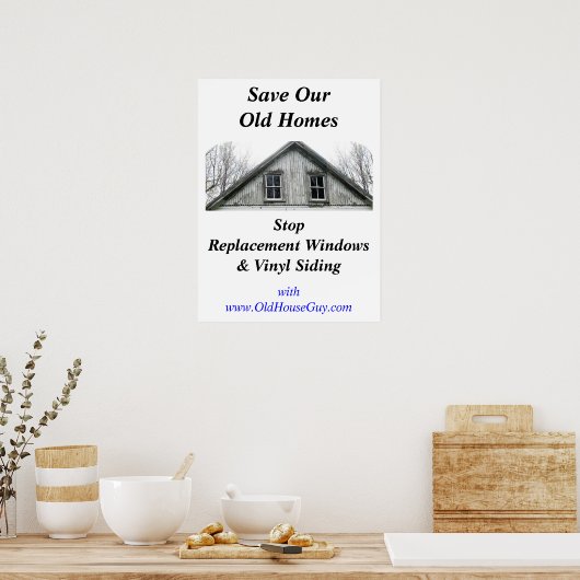 Sparen ons Oude poster van Homes (Keuken)