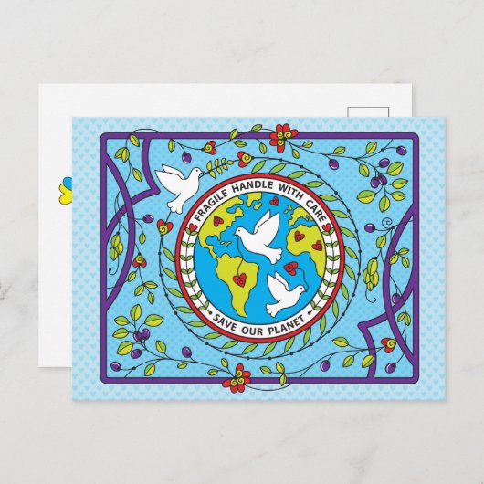 Sparen ons Planet_ Briefkaart (Voorkant / Achterkant)