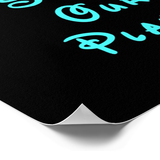 Sparen ons Poster van de Planet (Hoek)