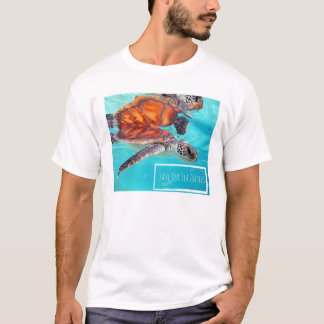 Sparen ons T-shirt van de Turtikelen van het Zee
