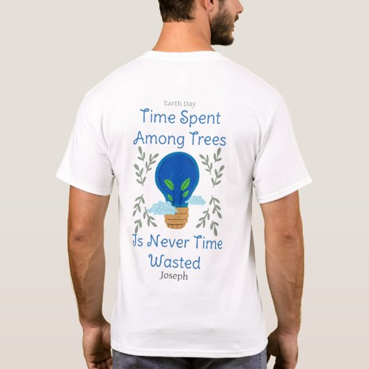 sparen onze aarde , aarddag , liefdesaarde , perso t-shirt (Achterkant)