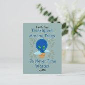 sparen onze aarde , aarddag , liefdesaarde , weten briefkaart (Staand voorkant)