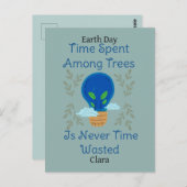 sparen onze aarde , aarddag , liefdesaarde , weten briefkaart (Voorkant / Achterkant)