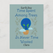 sparen onze aarde , aarddag , liefdesaarde , weten briefkaart (Voorkant)