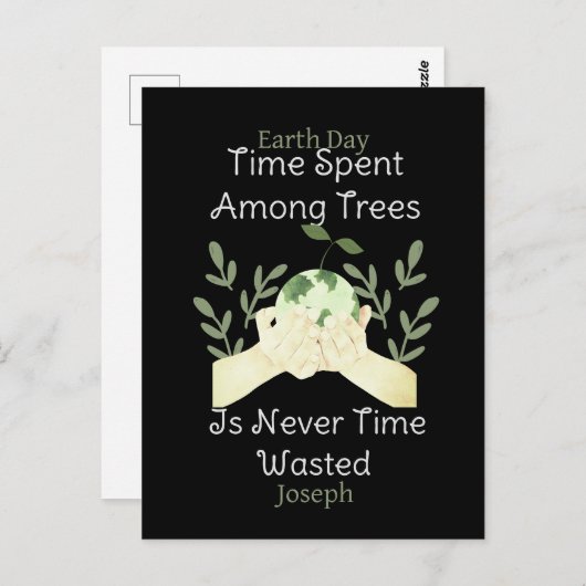 sparen onze aarde , aarddag , liefdesaarde , weten briefkaart (Voorkant / Achterkant)