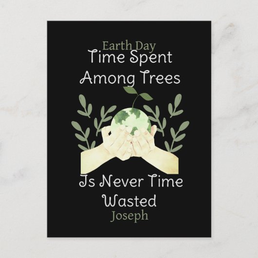 sparen onze aarde , aarddag , liefdesaarde , weten briefkaart (Voorkant)